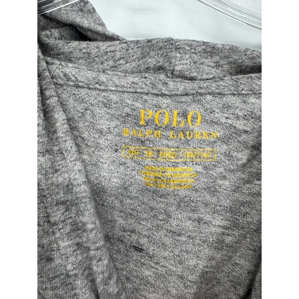 Polo Ralph Lauren Lightweight Hoodie Hooded T Shirt 3XL Big 3XB Pony Logo Grey